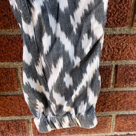 J Crew Joggers Womens Size 4 Ikat Gray Cropped Seaside Pants - Picture 4 of 6